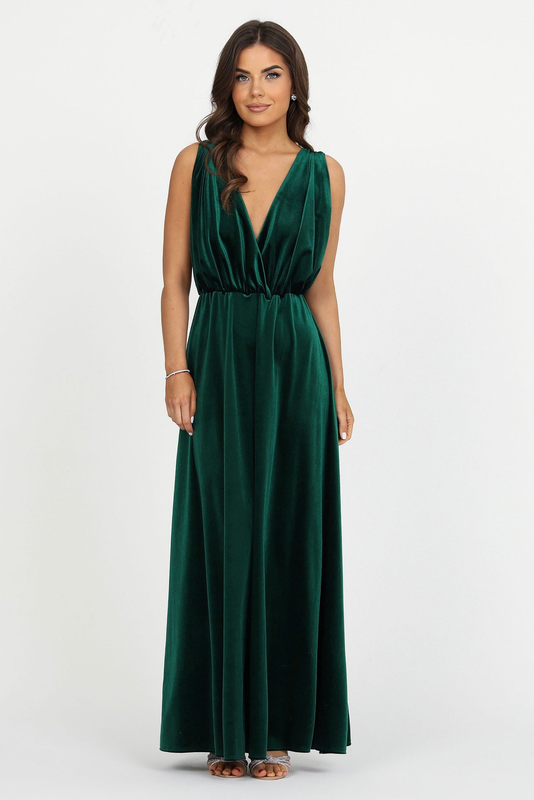 Dark Green Velvet Dress - Bridesmaid Dress