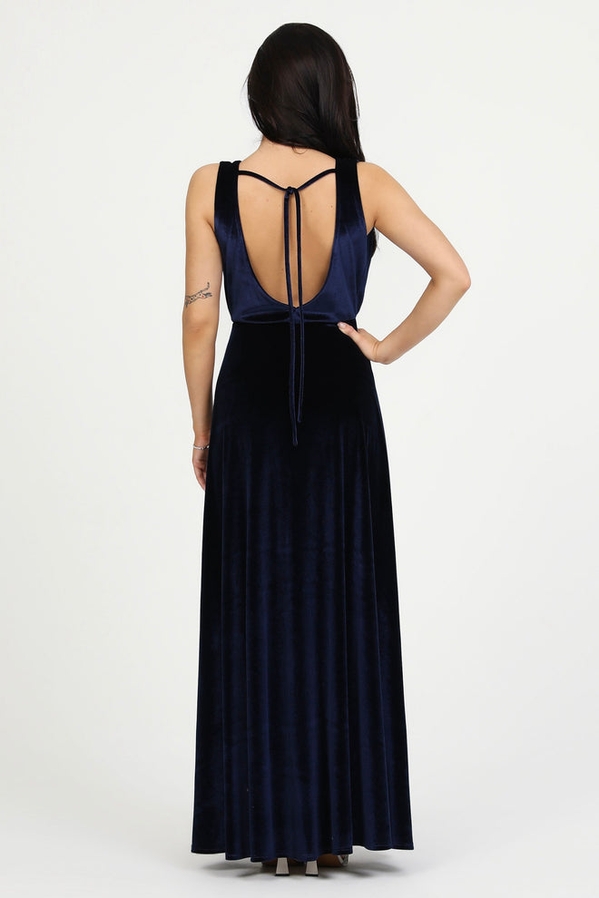 bridesmaid dress, velvet dress, wedding guest dress, gorgeous dress, wedding dress, mother of the bride dress, evening dress, gown dress, maxi dress, reception dress, elegant dress, formal dress, winter dress, fall bridesmaid, custom bridesmaid dress, navy blue dress, sleeveless dress, v neck dress, backless dress, low back dress