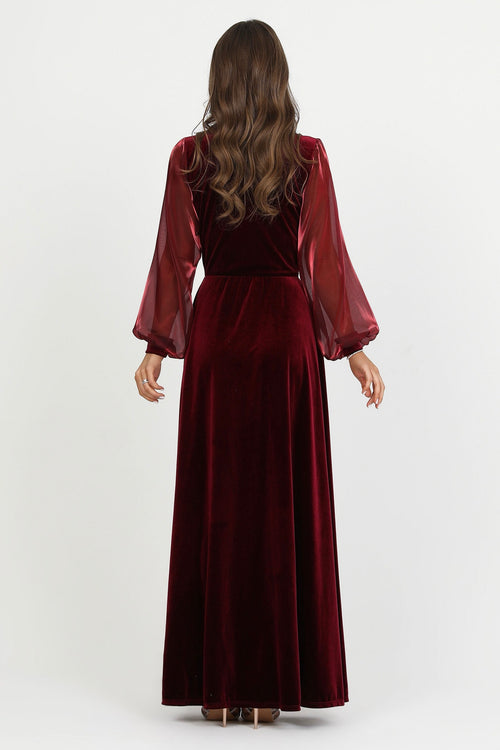 Burgundy Velvet Dress - Bridesmaid Dress - Formal Evening Gown Dsir Couture Burgundy Velvet Dress - Bridesmaid Dress - Formal Evening Gown Dsir Couture