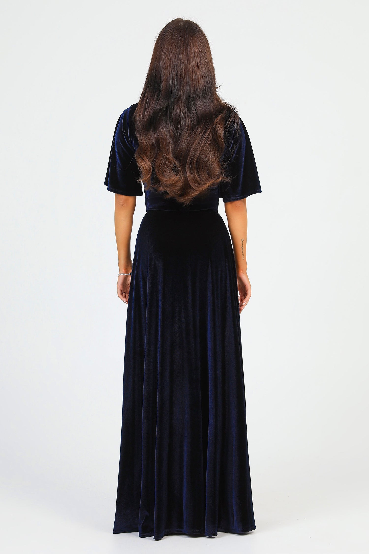 Velvet Sparkle Navy Dress