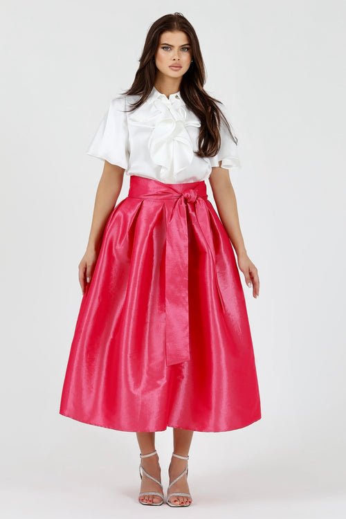 skirt, women skirt, formal skirt, taffeta skirt, ball skirt, skirt with pockets, classic skirt, pink skirt