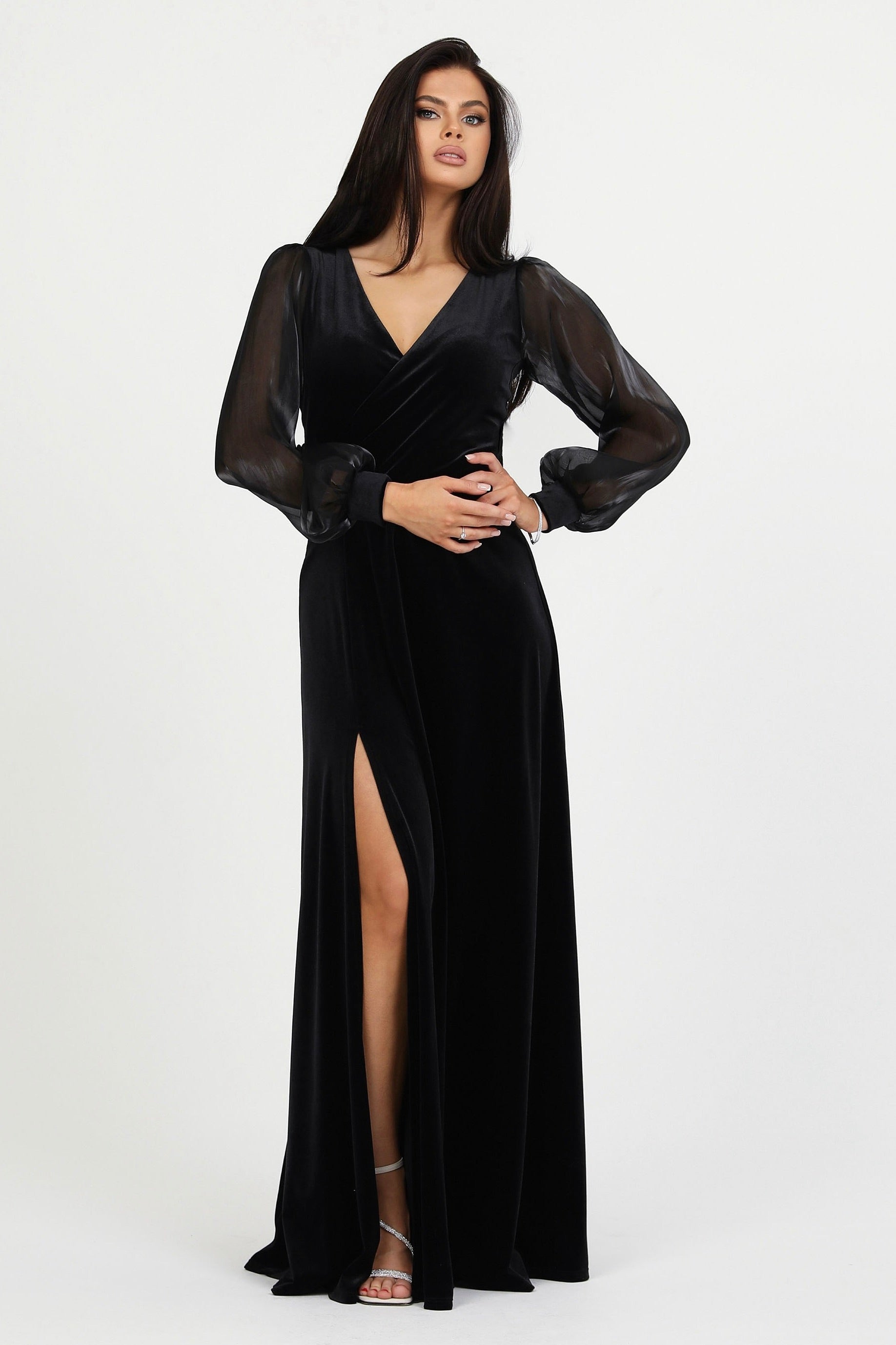 Black velvet evening wrap sales