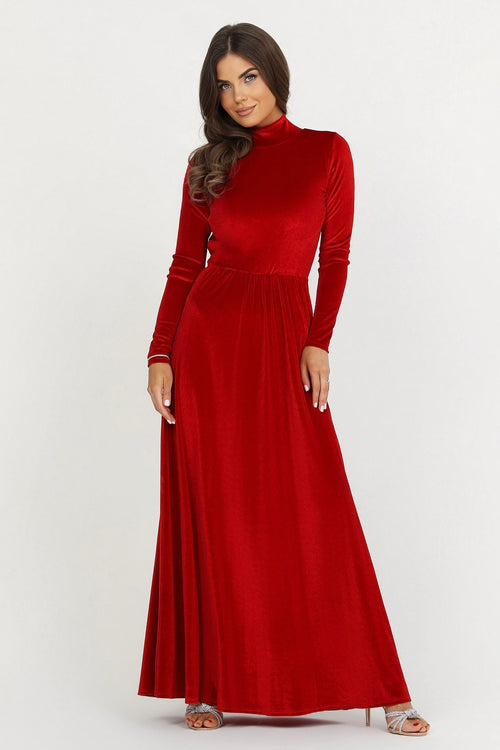 Red Velvet Dress - Bridesmaid Dress - Formal Evening Gown Dsir Couture Red Velvet Dress - Bridesmaid Dress - Formal Evening Gown Dsir Couture