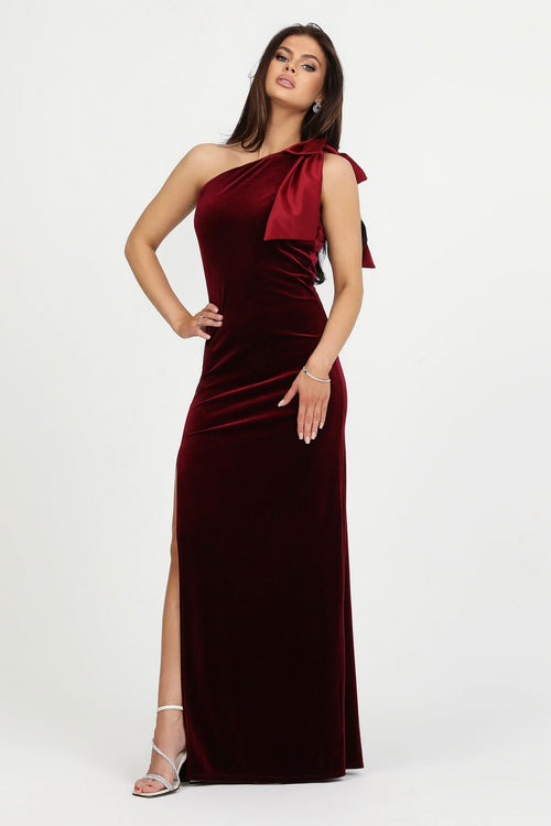 Burgundy Velvet Dress - Bridesmaid Dress - Formal Evening Gown Dsir Couture Burgundy Velvet Dress - Bridesmaid Dress - Formal Evening Gown Dsir Couture