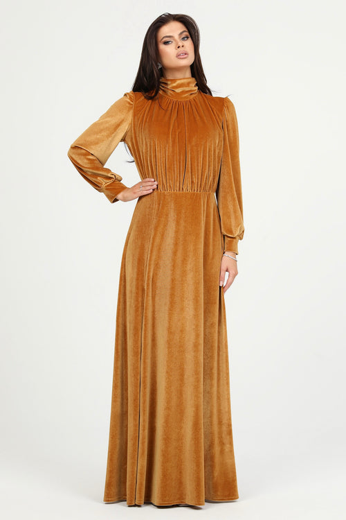 Marigold Velvet Dress - Bridesmaid Dress - Formal Evening Gown Dsir Couture Marigold Velvet Dress - Bridesmaid Dress - Formal Evening Gown Dsir Couture
