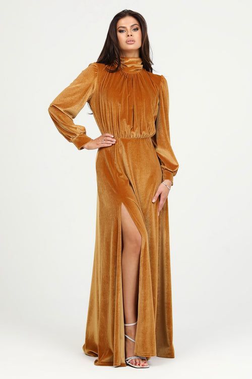 Marigold Velvet Dress - Bridesmaid Dress - Formal Evening Gown Dsir Couture Marigold Velvet Dress - Bridesmaid Dress - Formal Evening Gown Dsir Couture