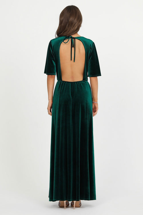 Dark Green Velvet Dress - Bridesmaid Dress - Formal Evening Gown Dsir Couture Dark Green Velvet Dress - Bridesmaid Dress - Formal Evening Gown Dsir Couture