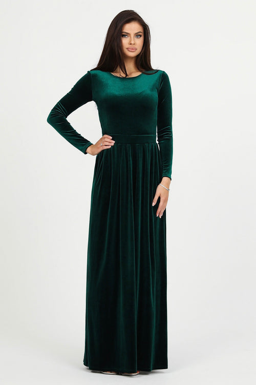 Dark Green Velvet Dress - Bridesmaid Dress Dsir Couture Dark Green Velvet Dress - Bridesmaid Dress Dsir Couture