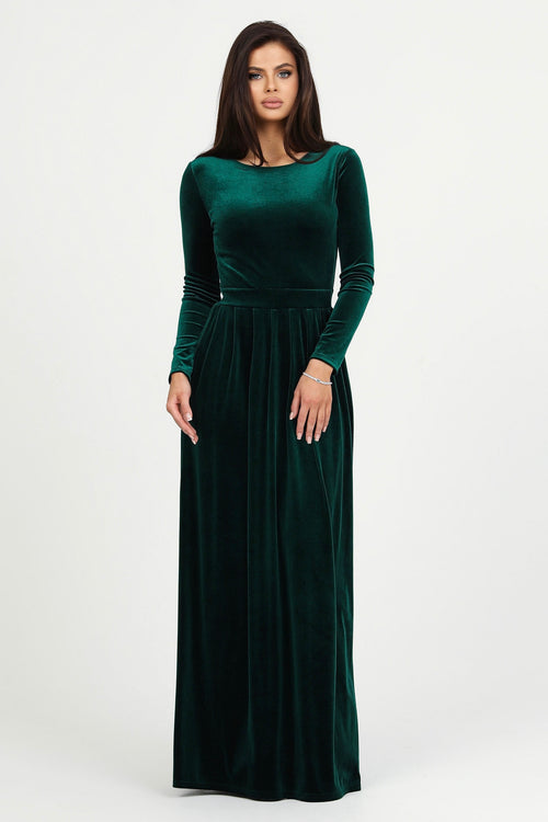 Dark Green Velvet Dress Dark Green Velvet Dress