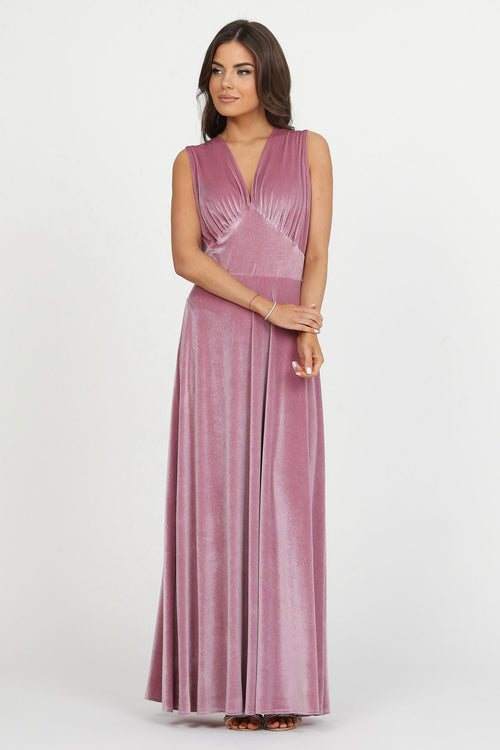 Pink Velvet Dress - Bridesmaid Dress - Formal Evening Gown Dsir Couture Pink Velvet Dress - Bridesmaid Dress - Formal Evening Gown Dsir Couture