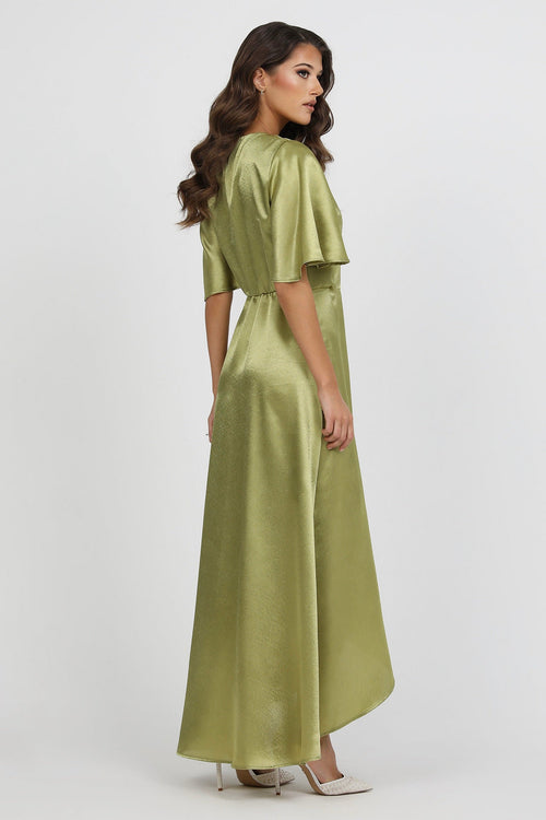 Satin Dress, crepe back satin dress, Wrap Dress, satin evening dress, bridesmaid dress satin, Long satin dress, Sage Green Dress, Bridesmaid Dress, Formal Dress, Wedding Guest Dress, Evening Gown, prom dress, evening dress, maxi dress, elegant dress