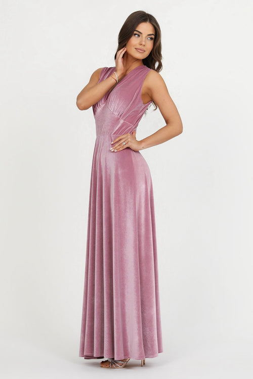 Pink Velvet Dress - Bridesmaid Dress - Formal Evening Gown Dsir Couture Pink Velvet Dress - Bridesmaid Dress - Formal Evening Gown Dsir Couture