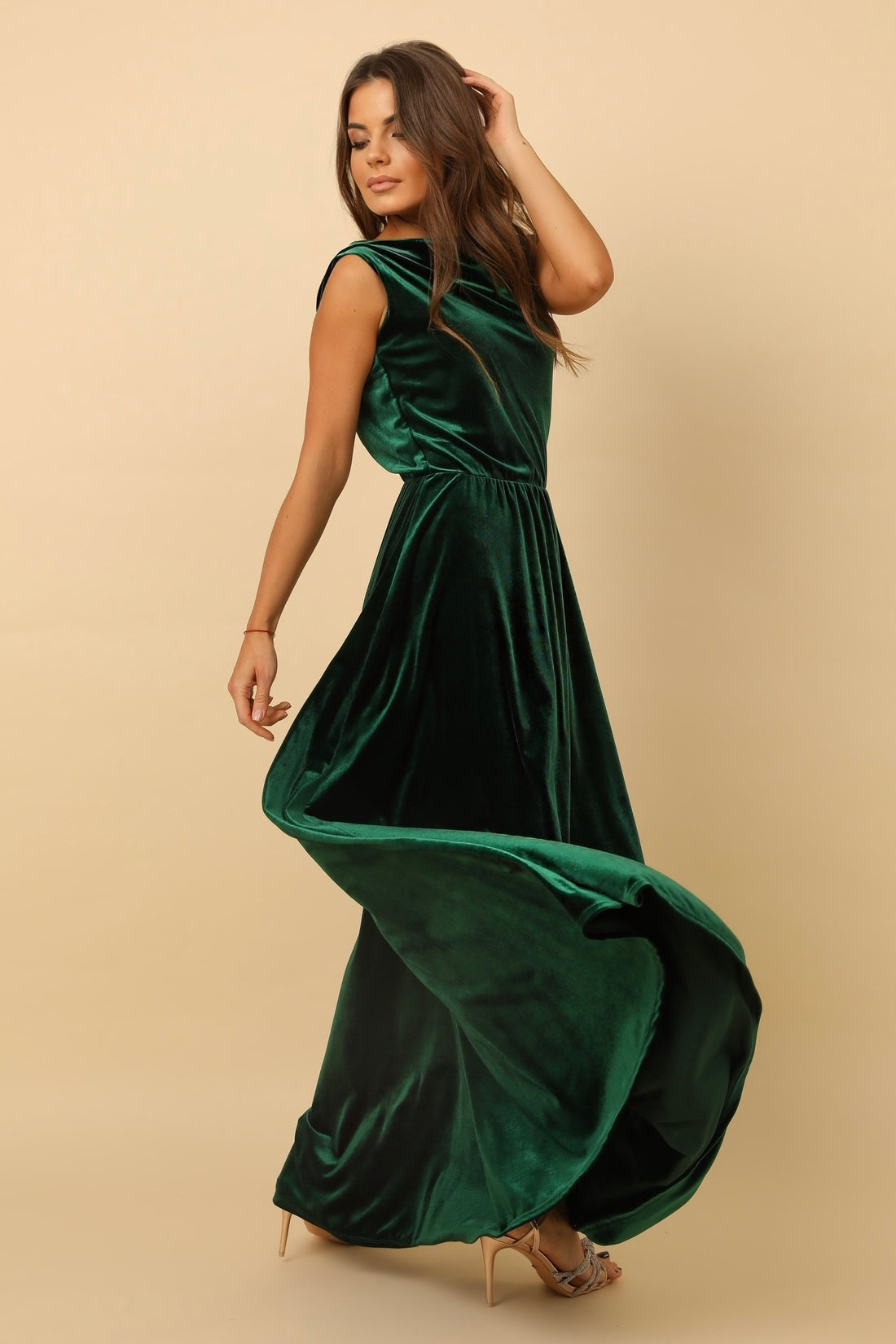 Dark Green Velvet Dress - Bridesmaid Dress