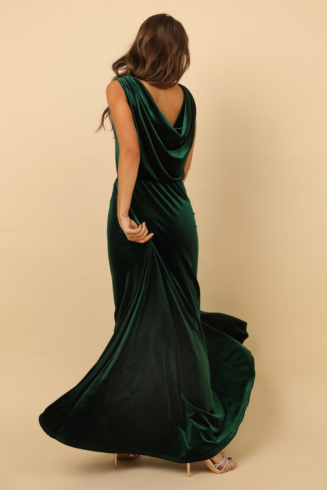 Dark Green Velvet Dress - Bridesmaid Dress