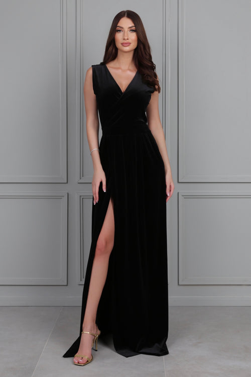ladies velvet maxi dresses Vintage Plus Size Velvet Maxi Dress