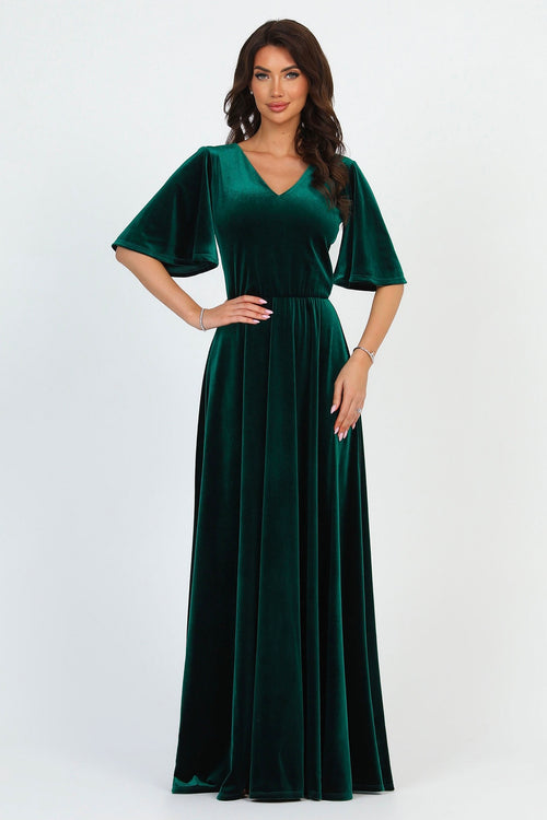 Dark Green Velvet Dress - Bridesmaid Dress - Formal Evening Gown Dsir Couture Dark Green Velvet Dress - Bridesmaid Dress - Formal Evening Gown Dsir Couture