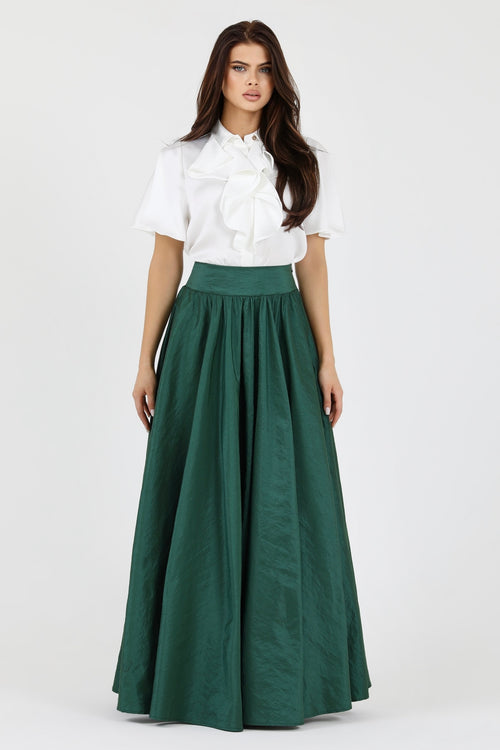 skirt, women skirt, formal skirt, taffeta skirt, ball skirt, circle skirt, classic skirt, maxi skirt women, long skirt, maxi skirt, green skirt