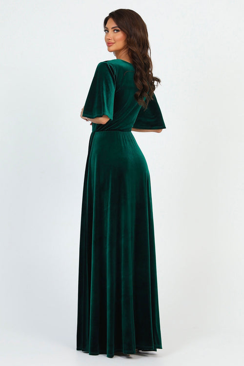 Dark Green Velvet Dress - Bridesmaid Dress - Formal Evening Gown Dsir Couture Dark Green Velvet Dress - Bridesmaid Dress - Formal Evening Gown Dsir Couture