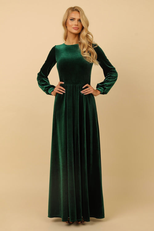 Dark Green Velvet Dress - Bridesmaid Dress - Formal Evening Gown Dsir Couture Dark Green Velvet Dress - Bridesmaid Dress - Formal Evening Gown Dsir Couture