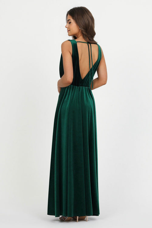 bridesmaid dress, velvet dress, wedding guest dress, gorgeous dress, wedding dress, mother of the bride dress, evening dress, gown dress, maxi dress, reception dress, elegant dress, formal dress, winter dress, fall bridesmaid, custom bridesmaid dress, dark emerald green dress, forest green dress, sleeveless dress, low back dress, backless dress, v-neck dress