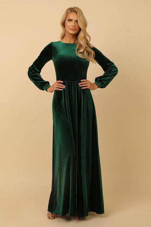 Dark Green Velvet Dress - Bridesmaid Dress - Formal Evening Gown Dsir Couture Dark Green Velvet Dress - Bridesmaid Dress - Formal Evening Gown Dsir Couture