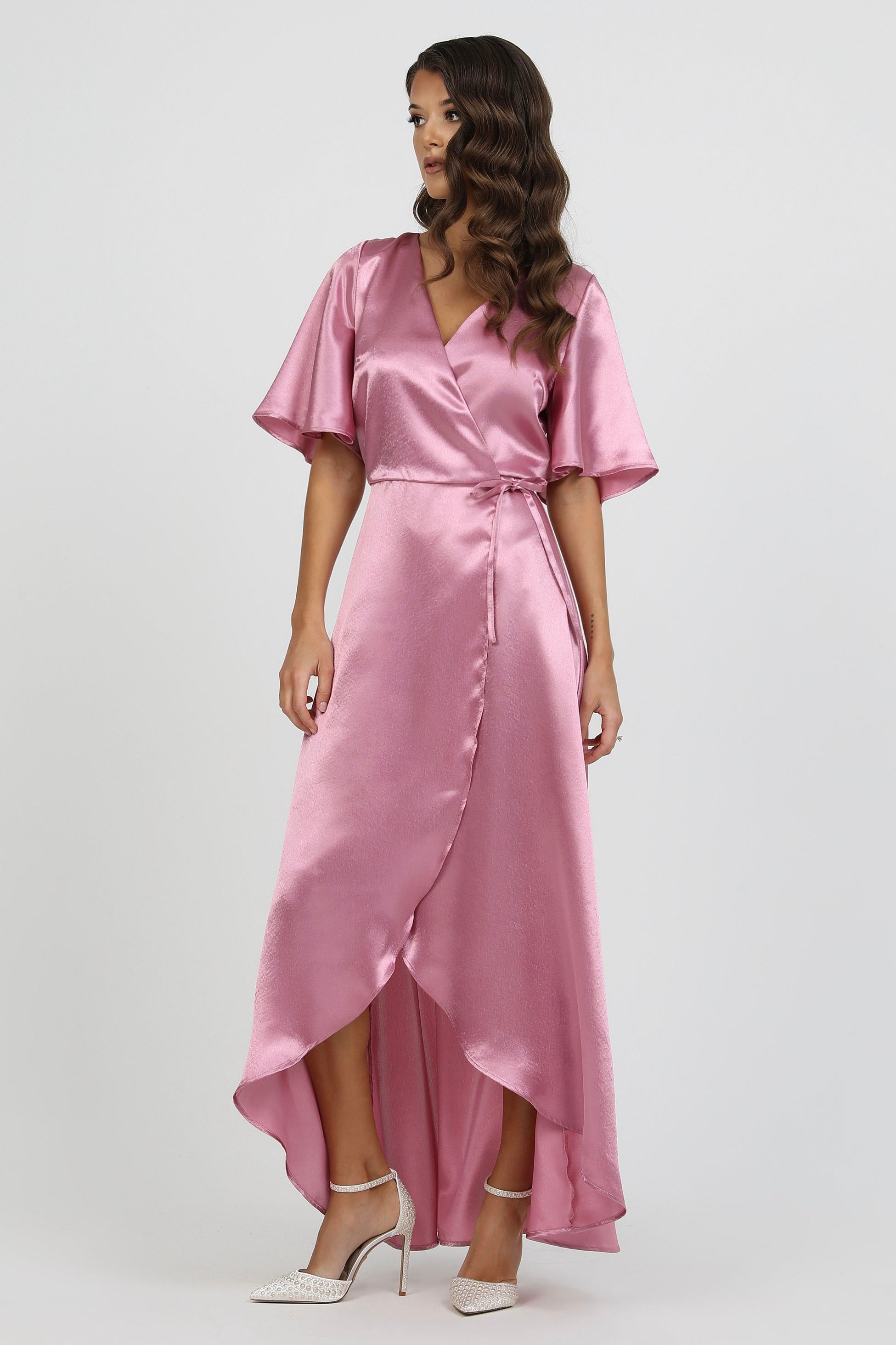Wrap Dress Forever New Dusty Pink Dress Buy Forever New Dusty Pink Regular  Fit Wrap Dress