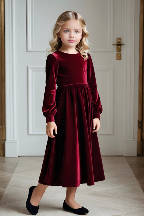 Velvet Flower Girl Dress, Baby Girl Velvet Dress, Toddler Velvet Dress