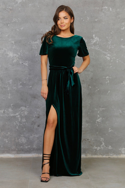green velvet bridesmaid dresses Cheap Multiway African Emerald Wedding night bridesmaid dress yet. Dark Green Velvet Dress -