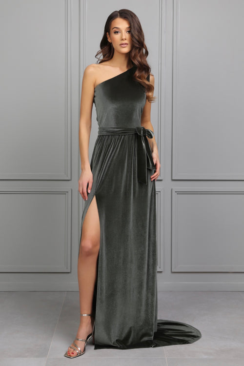 sage green velvet dress Skye Floral Burnout Velvet Dusty Sage Green Bridesmaid