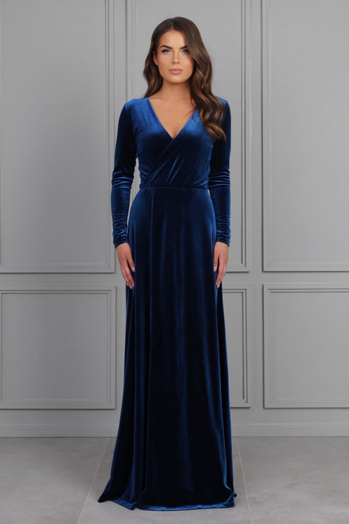 Velvet Dress - Bridesmaid Dress - Formal Evening Gown Dsir Couture Velvet Dress - Bridesmaid Dress - Formal Evening Gown Dsir Couture