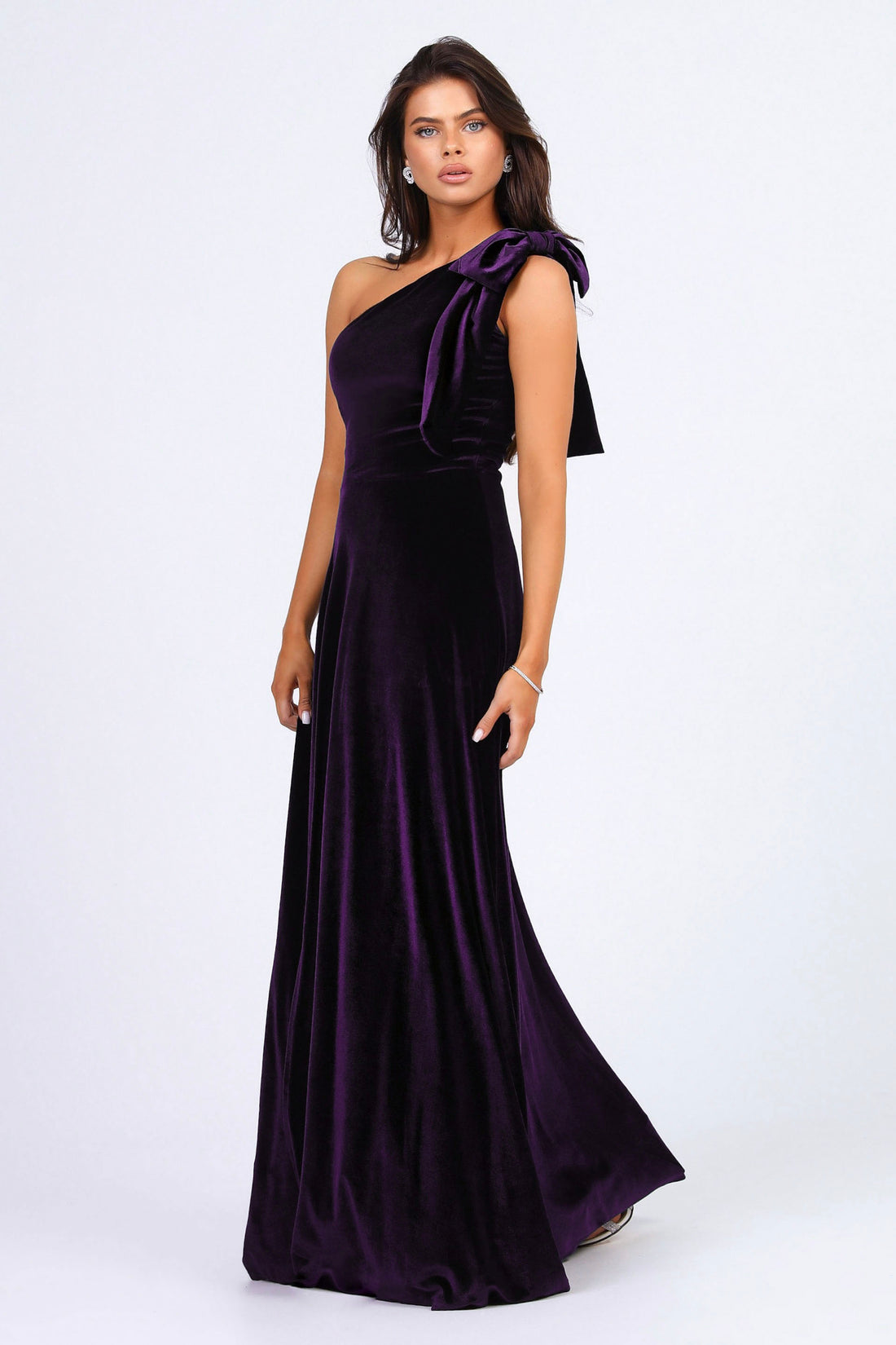 4510060 Plum Chest Decollete Dress