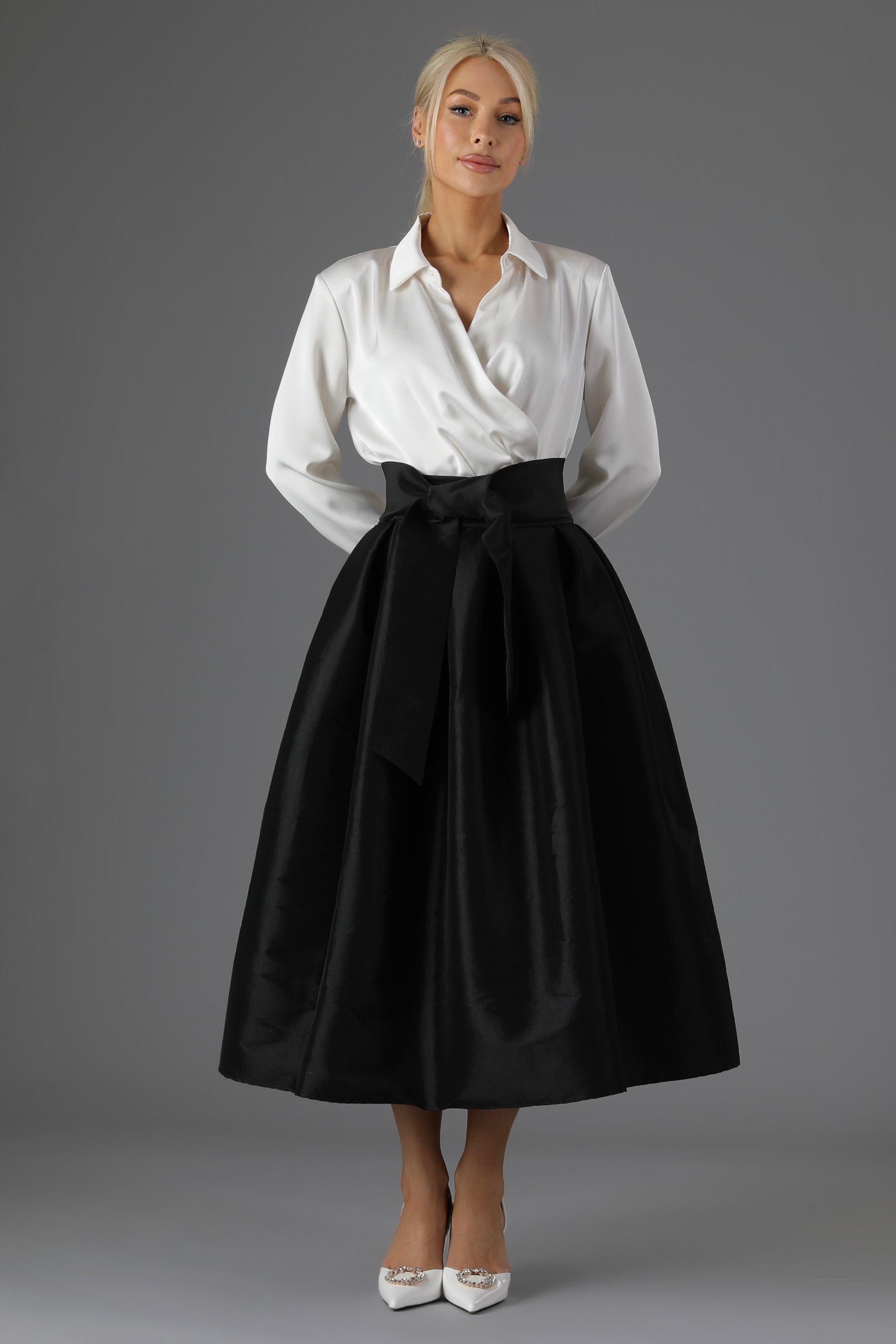 Black Taffeta Skirt Women Skirts Taffeta Skirts Desir Couture