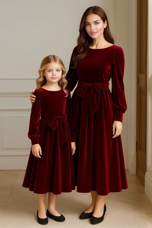Velvet Flower Girl Dress, Baby Girl Velvet Dress, Toddler Velvet Dress